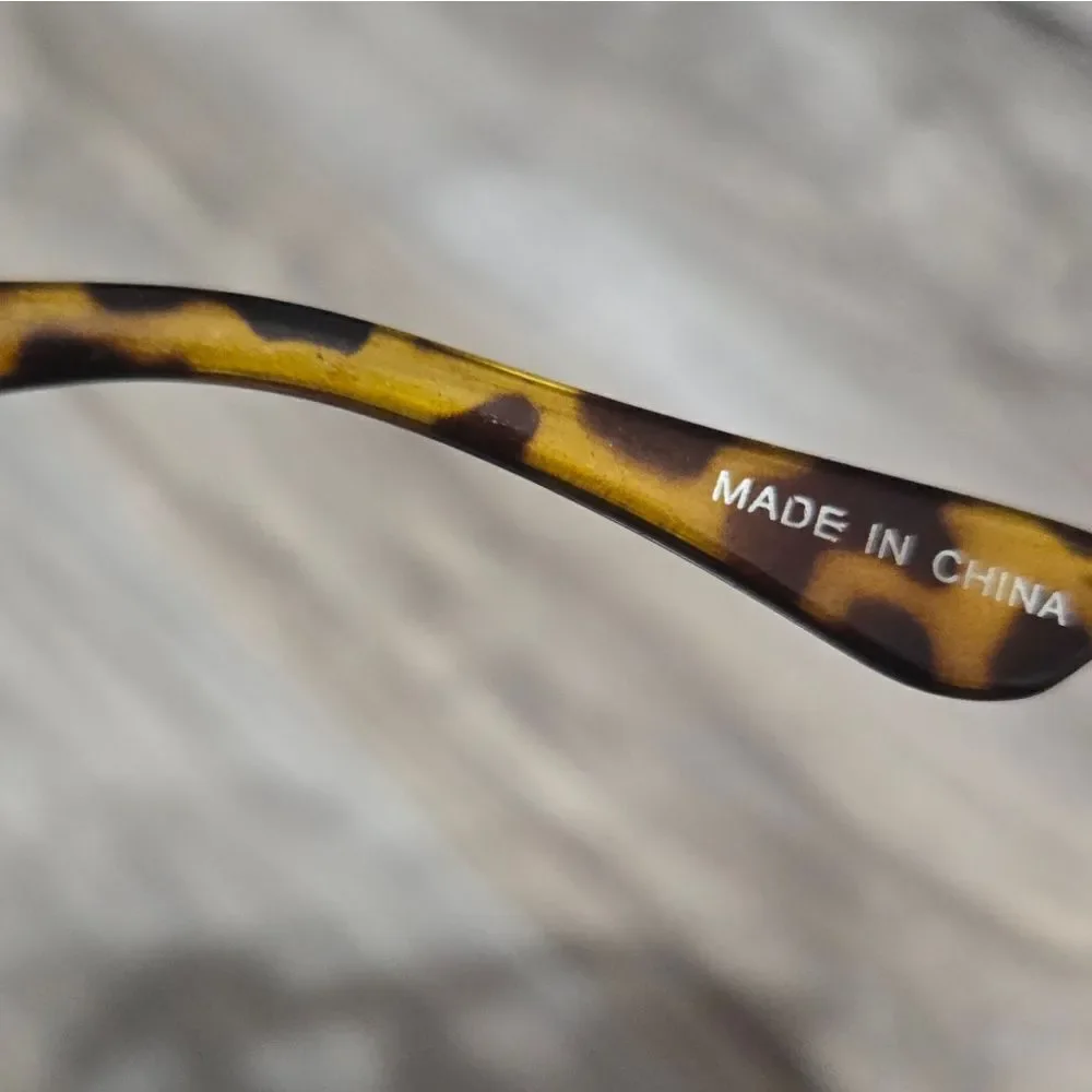 Women's Round Sunglasses Tortoise Shell Temples